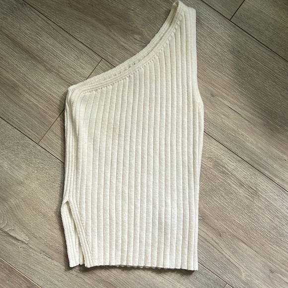 Wilfred Knit Canto One Shoulder Top - Wool & Cotton - Picture 1 of 2